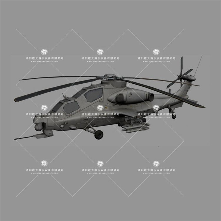 临夏武装直升机3D模型